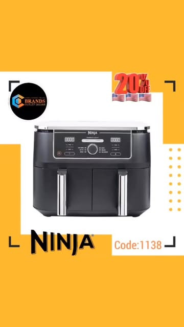 هواپز دوقلو(سرخ کن بدون روغن) برند: نینجا(Ninja) مدل: AF400ME U9