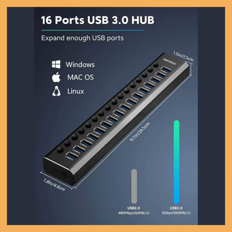 USB Hub برند: (RSHTECH)