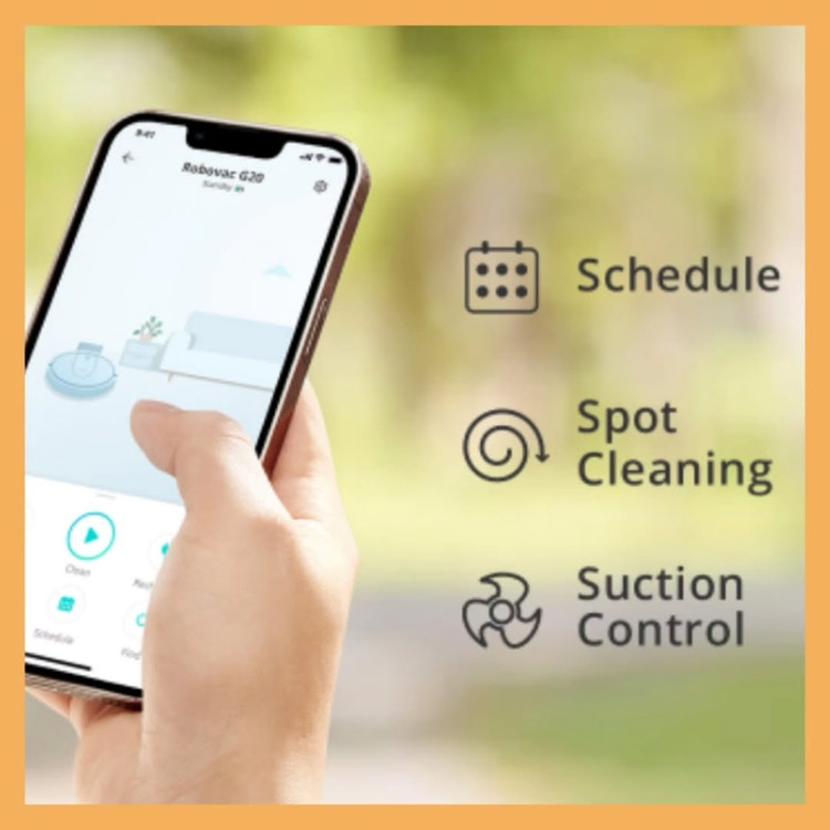 جارو هوشمند شارژی رباتیک برند: یوفی(Eufy) مدل:Robovac G20 Hybrid
