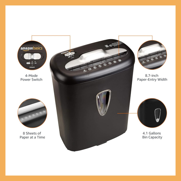 کاغذ خردکن برند: AmazonBasics مدل: B00YFTHJ9c
