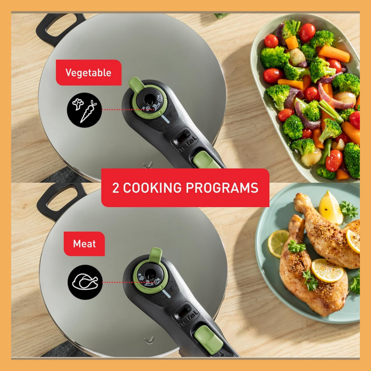 زودپز دو قلو برند: تفال(Tefal) ۴ و ۶ لیتری مدل: P2584300