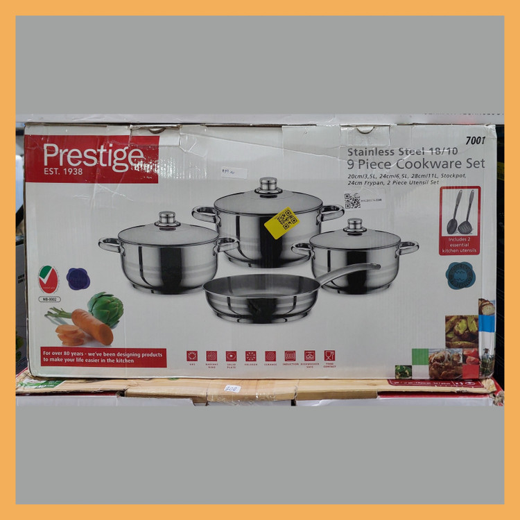 سرویس پخت و پز برند: پرستیژ(prestige) ۹ پارچه مدل: PR7001
