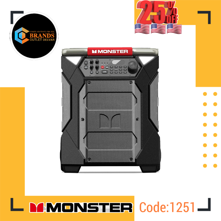 اسپیکر بلوتوثی قابل حمل برند: مانستر(MONSTER) مدل: ROCKIN ROLLER 270