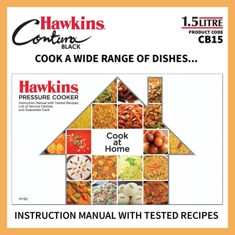 زودپز برند: هاوکینز(Hawkins) 1.5 لیتری مدل: CBContura Black)