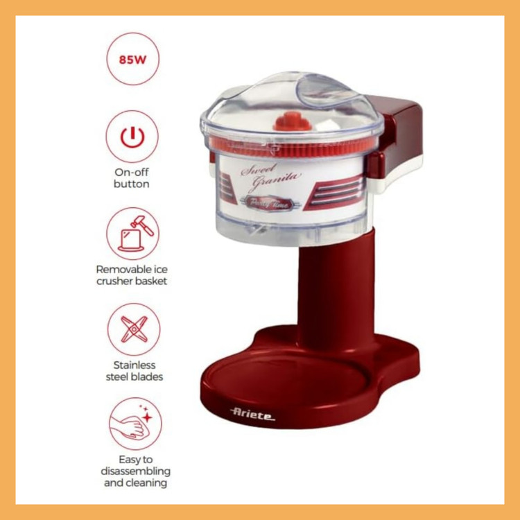 یخ تراش برند: آریته(Ariete) مدل : Red ART78