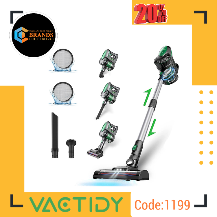 جارو شارژی عصایی برند: وکتیدی(Vactidy) مدل:Blitz V8