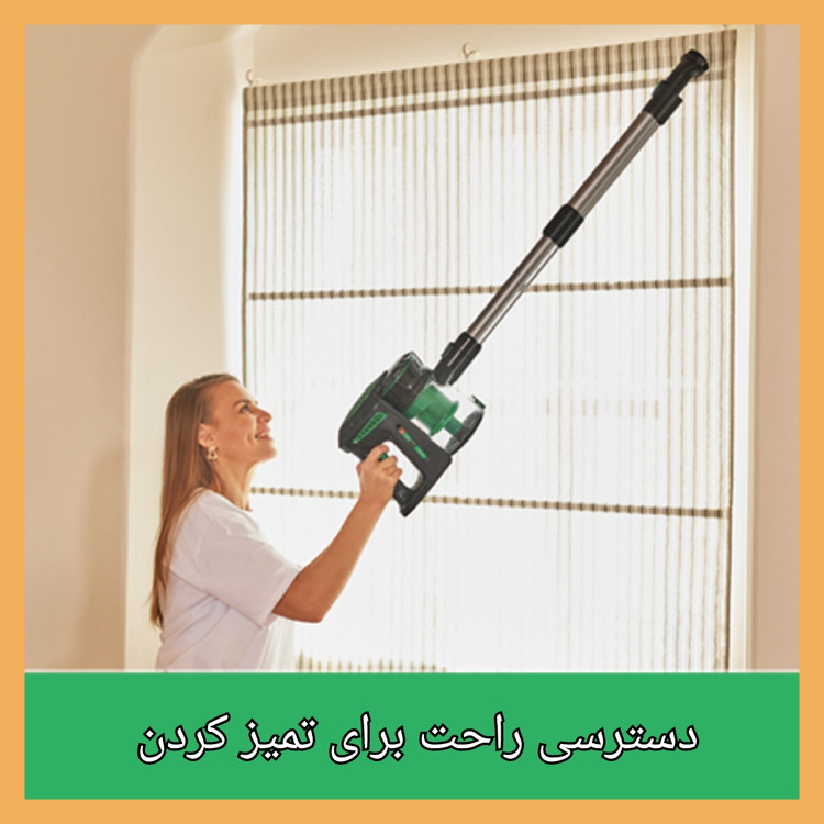 جارو شارژی عصایی برند: وکتیدی(Vactidy) مدل:Blitz V8