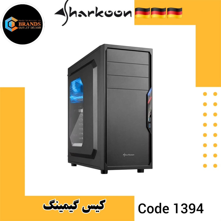 کیس گیمینگ شارکن مدل VS4W-پنل بغل شیشهای با ابعادابعاد: 45×20×43 سانتیمتر