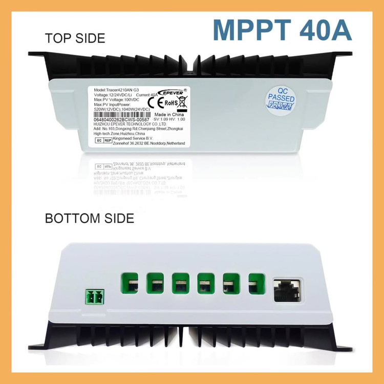 کنترلر شارژ خورشیدی MPPT ای پیاور مدل Tracer 4210AN