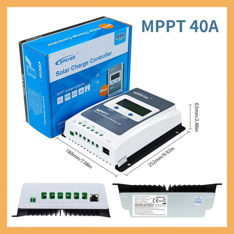 کنترلر شارژ خورشیدی MPPT ای پیاور مدل Tracer 4210AN