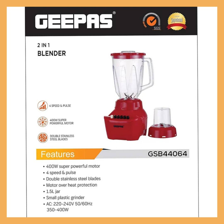 آسیاب مخلوط کن جیپاس مدل GSB44064